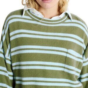 American Vintage Cropped Striped Wool Sweater